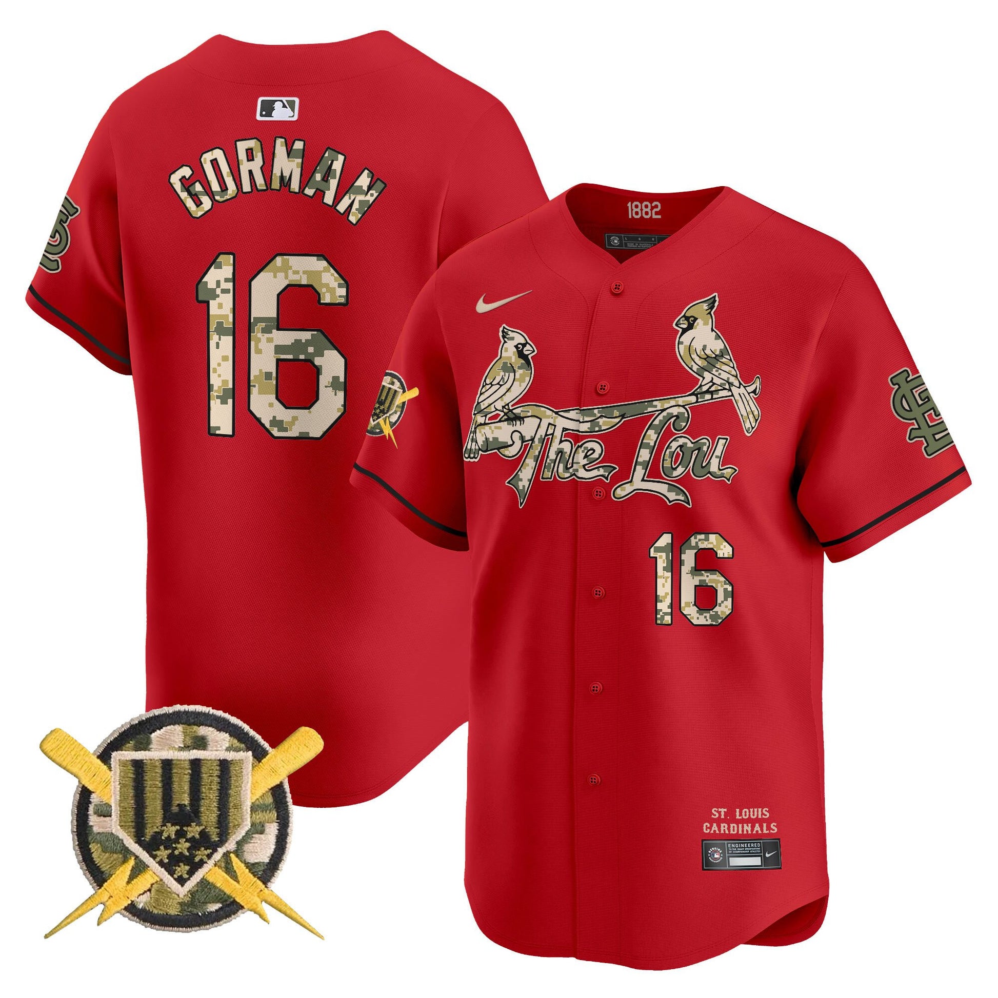 Men's St. Louis Cardinals Armed Forces Day Vapor Premier Limited Jersey - All Stitched