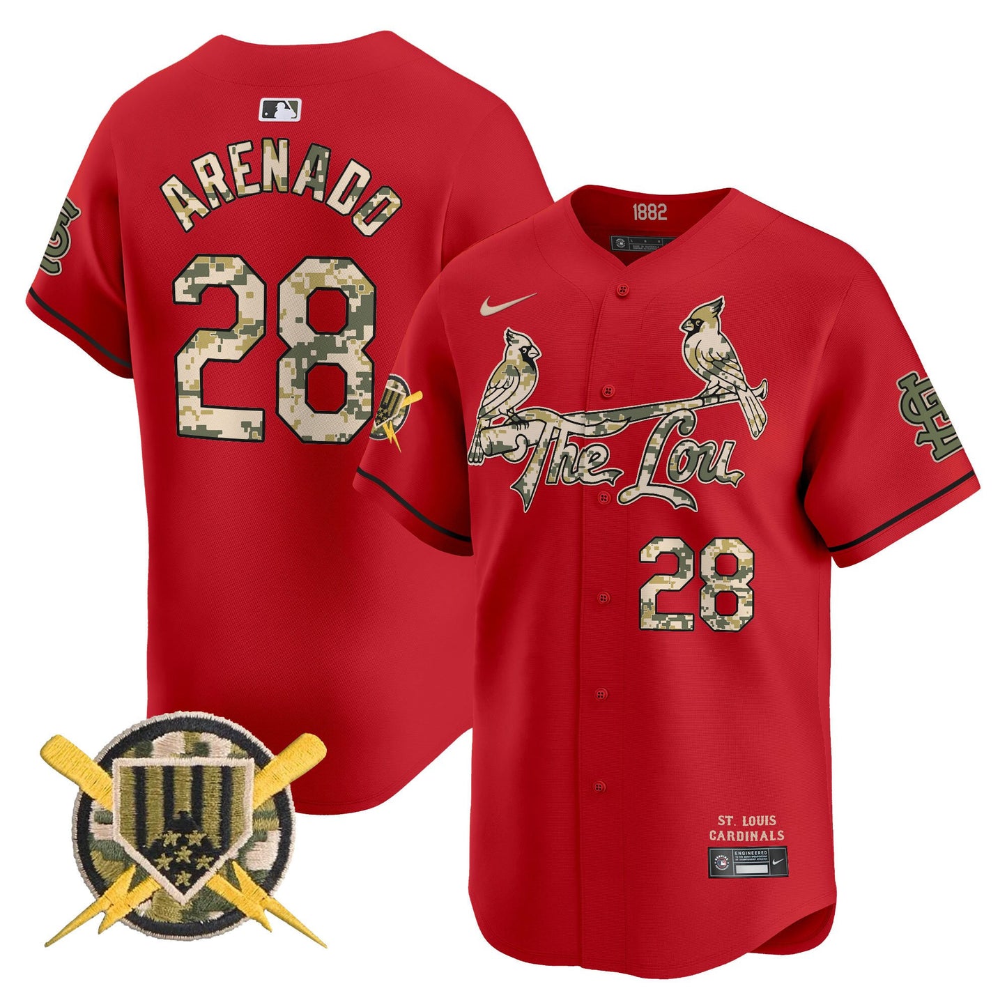 Men's St. Louis Cardinals Armed Forces Day Vapor Premier Limited Jersey - All Stitched