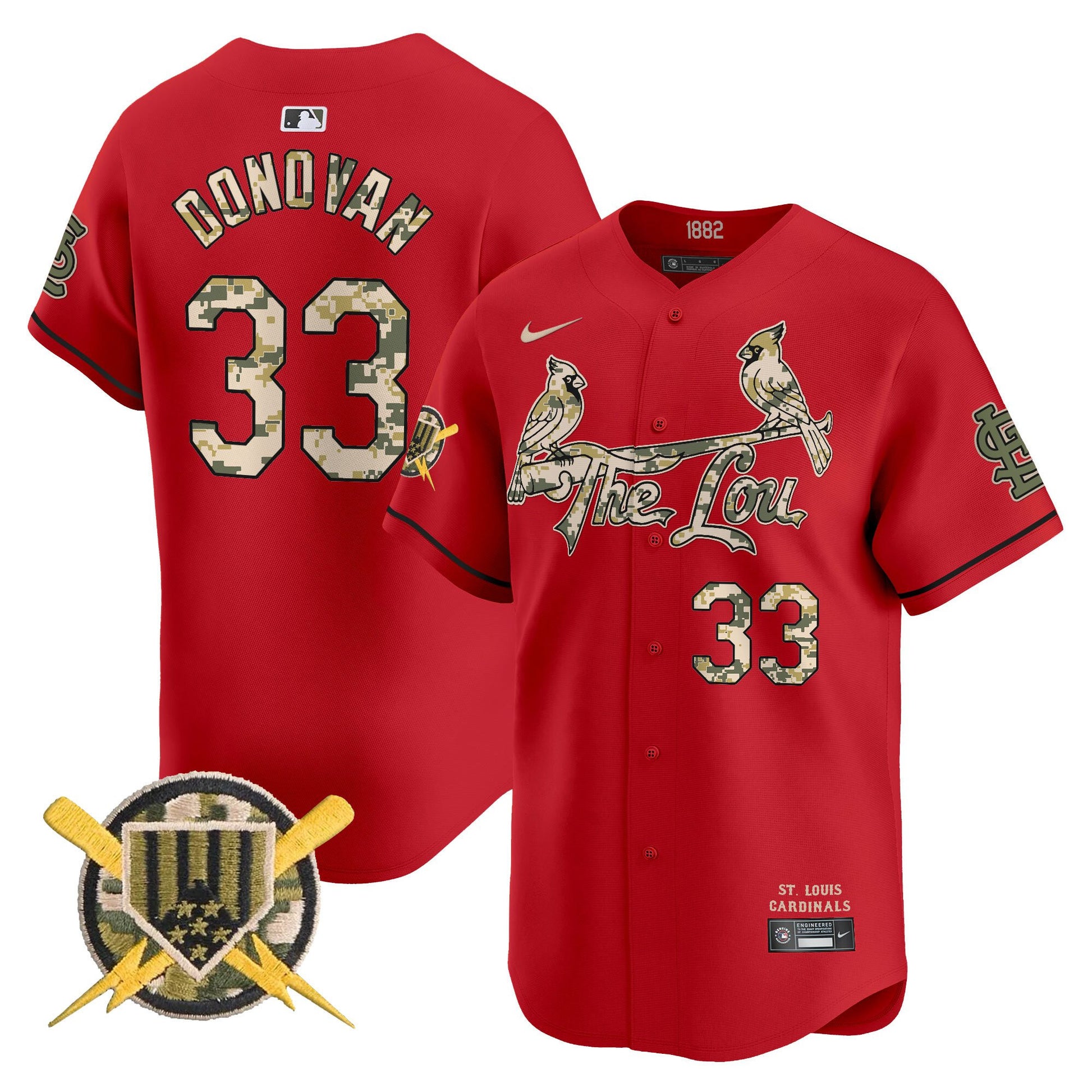 Men's St. Louis Cardinals Armed Forces Day Vapor Premier Limited Jersey - All Stitched
