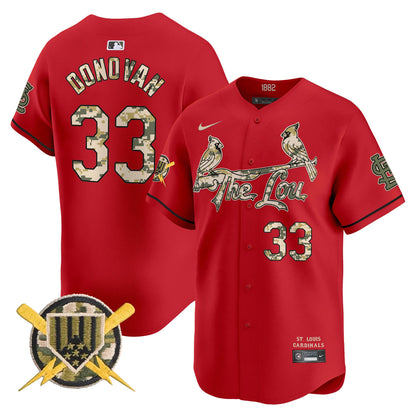 Men's St. Louis Cardinals Armed Forces Day Vapor Premier Limited Jersey - All Stitched