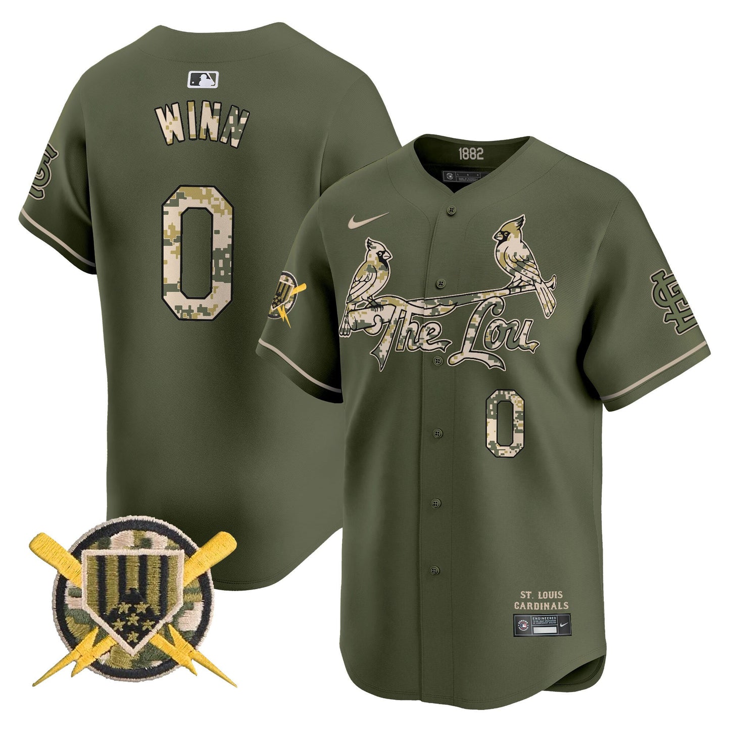 Men's St. Louis Cardinals Armed Forces Day Vapor Premier Limited Jersey - All Stitched
