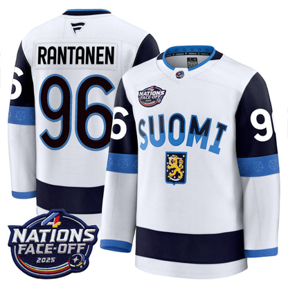 Finland 4 Nations Face-Off 2025 Premium Jersey - All Stitched