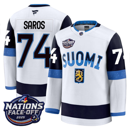 Finland 4 Nations Face-Off 2025 Premium Jersey - All Stitched