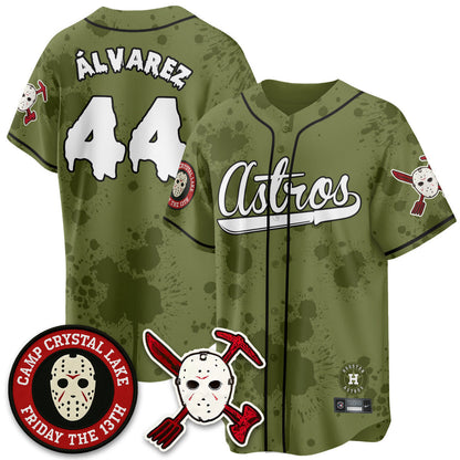 Men's Houston Astros "Friday the 13th" Jersey - All Stitched