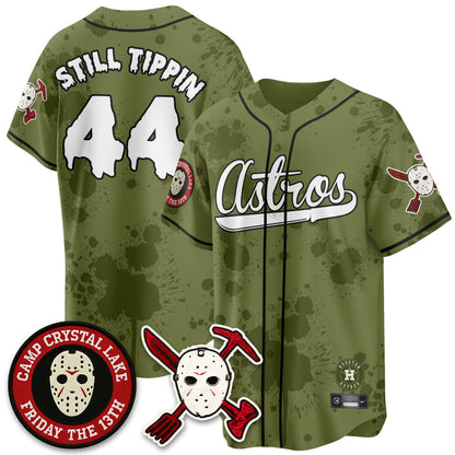 Men's Houston Astros "Friday the 13th" Jersey - All Stitched