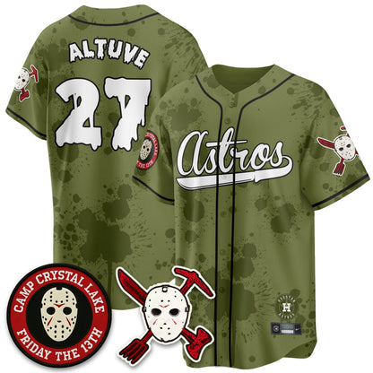 Men's Houston Astros "Friday the 13th" Jersey - All Stitched