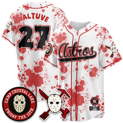 Men's Houston Astros "Friday the 13th" Jersey - All Stitched