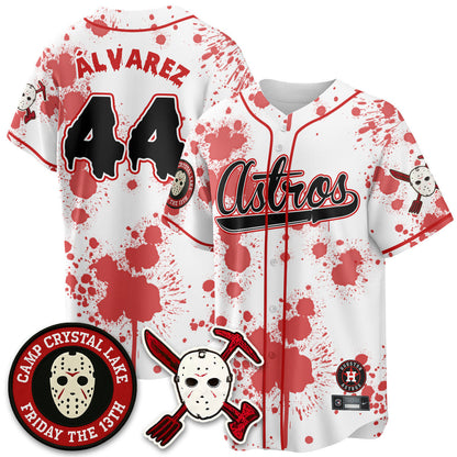 Men's Houston Astros "Friday the 13th" Jersey - All Stitched