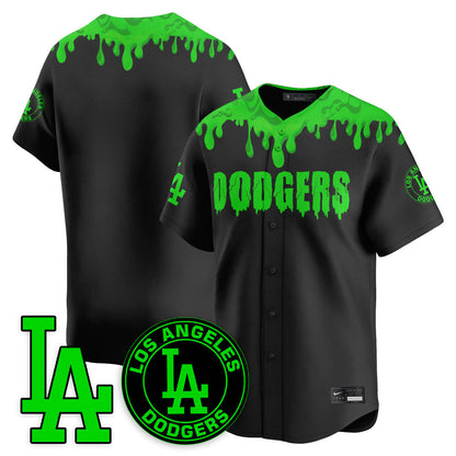Men's Los Angeles Dodgers "Slime Night Special" Jersey - Stitched