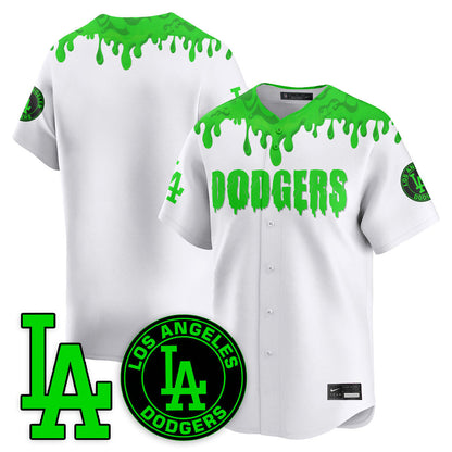 Men's Los Angeles Dodgers "Slime Night Special" Jersey - Stitched