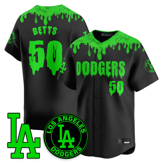 Men's Los Angeles Dodgers "Slime Night Special" Jersey - Stitched