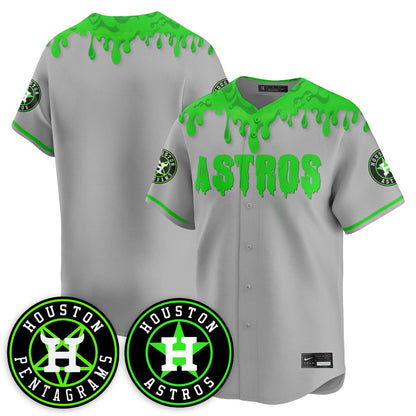 Men's Houston Astros "Slime Night Special" Jersey - Stitched