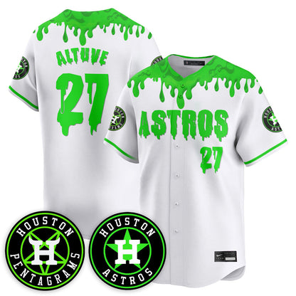 Men's Houston Astros "Slime Night Special" Jersey - Stitched