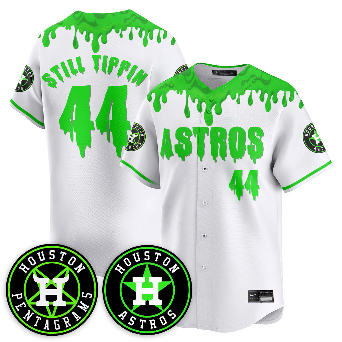Men's Houston Astros "Slime Night Special" Jersey - Stitched
