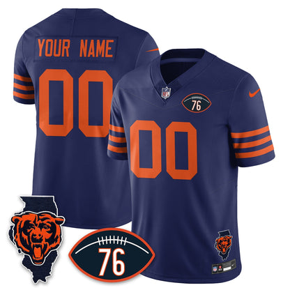 CHI Honor Steve McMichael Custom Jersey - All Stitched