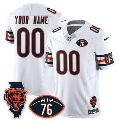 CHI Honor Steve McMichael Custom Jersey - All Stitched