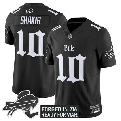 Men's Buffalo Bills 'Gothic Cold Front Edition' Vapor Limited Jersey - All Stitched
