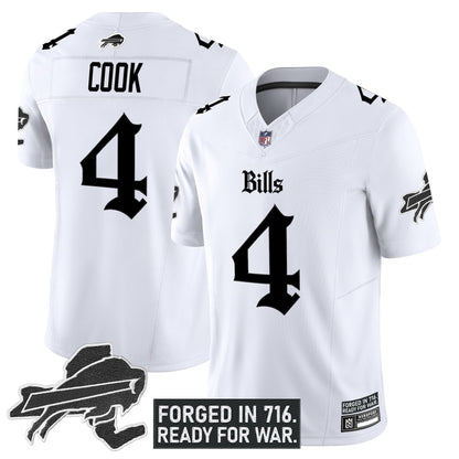 Men's Buffalo Bills 'Gothic Cold Front Edition' Vapor Limited Jersey - All Stitched