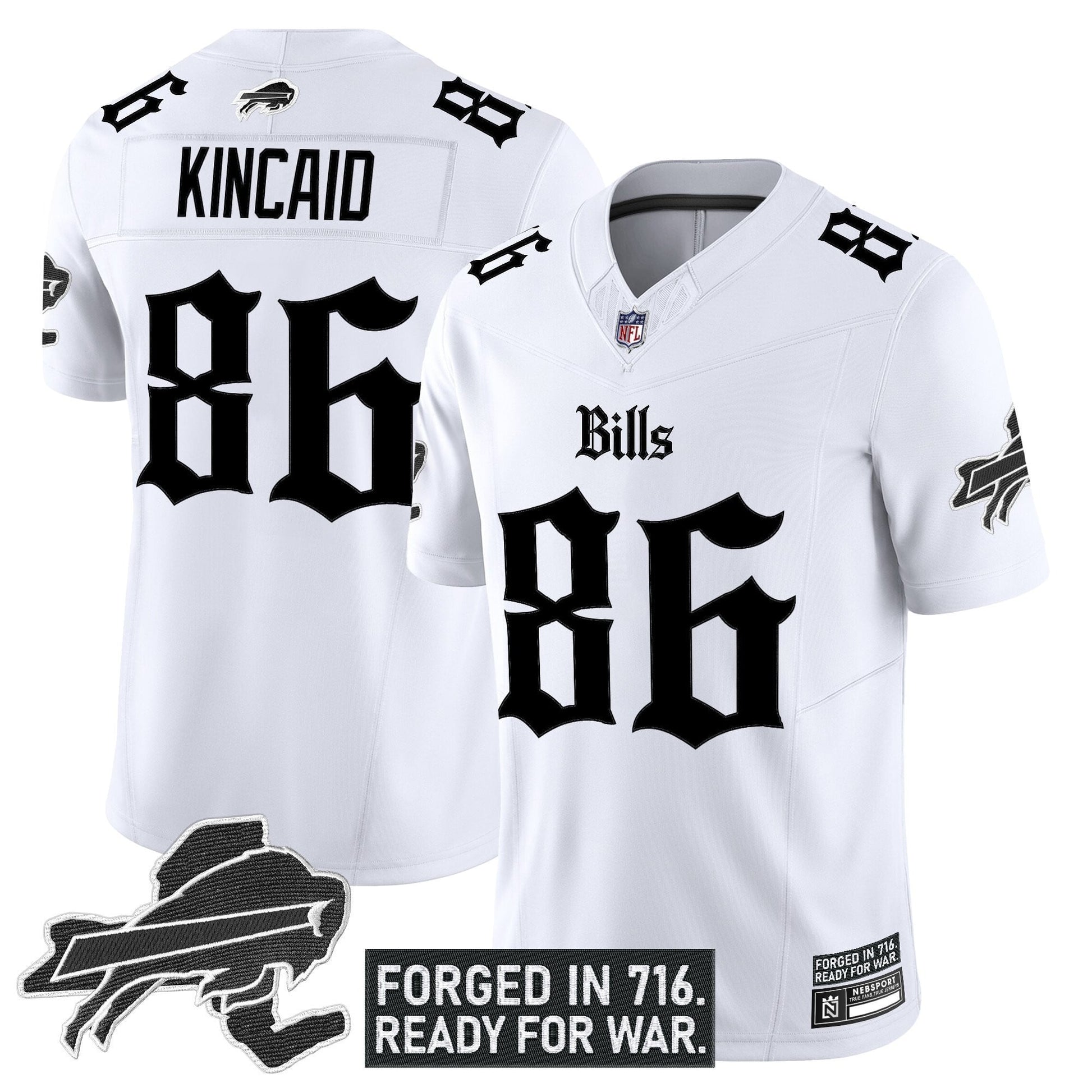 Men's Buffalo Bills 'Gothic Cold Front Edition' Vapor Limited Jersey - All Stitched