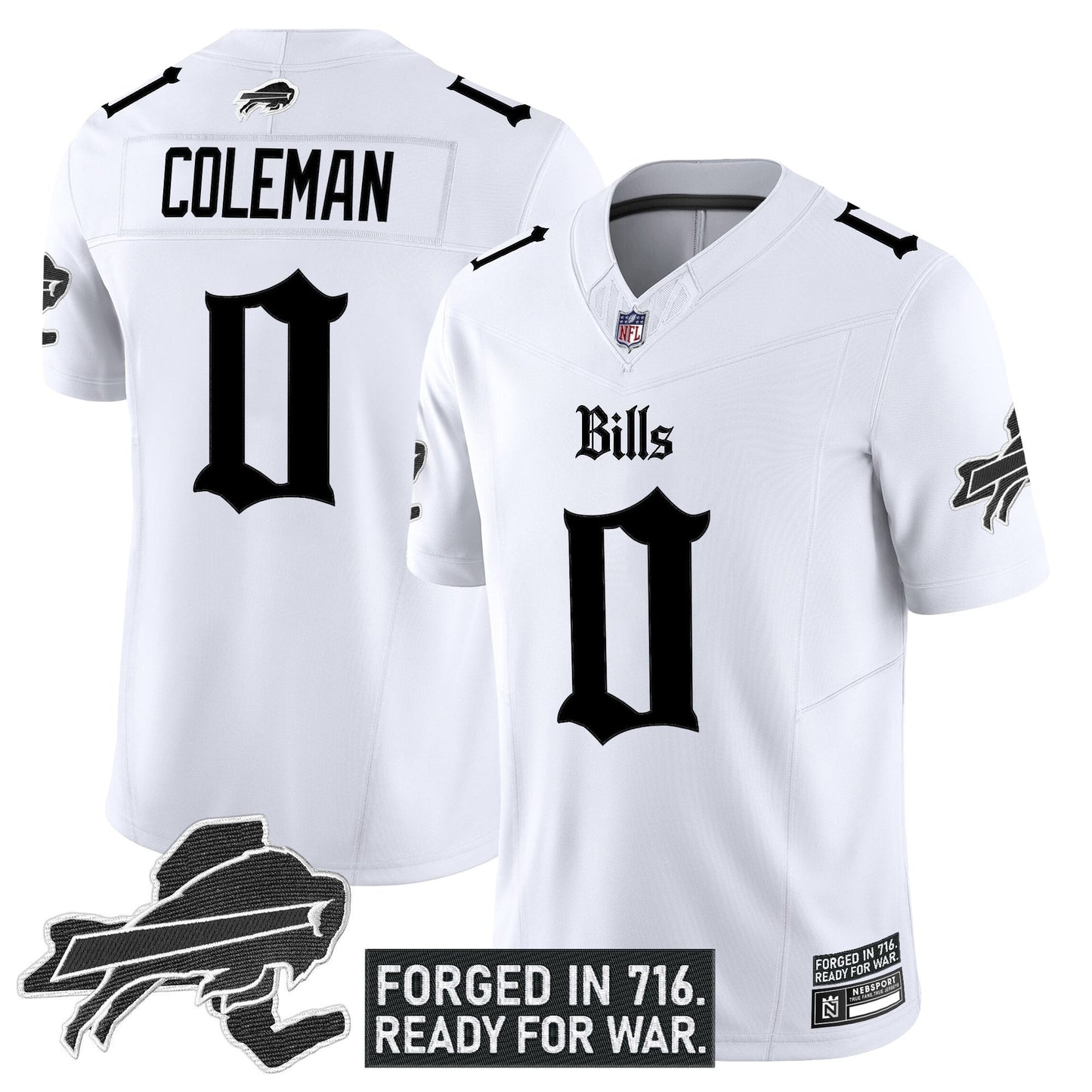 Men's Buffalo Bills 'Gothic Cold Front Edition' Vapor Limited Jersey - All Stitched
