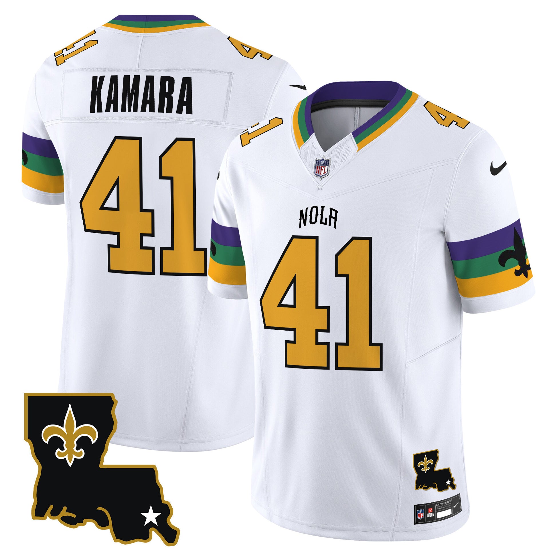 Men's Saints 2025 New Orleans City Vapor Limited Jersey - All Stitched