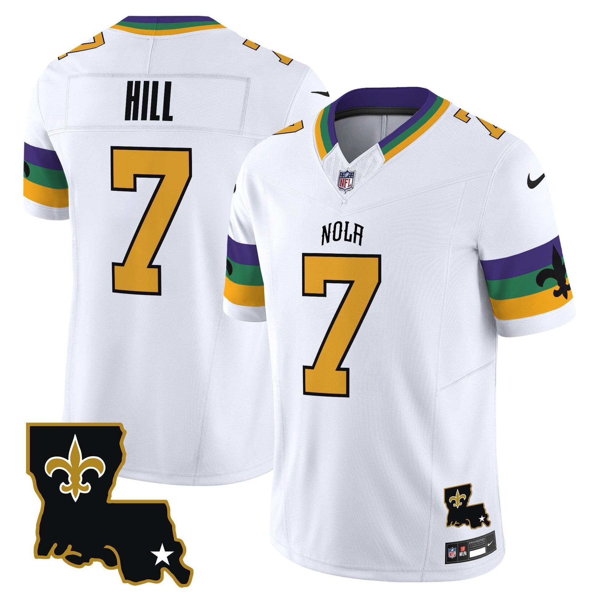 Men's Saints 2025 New Orleans City Vapor Limited Jersey - All Stitched