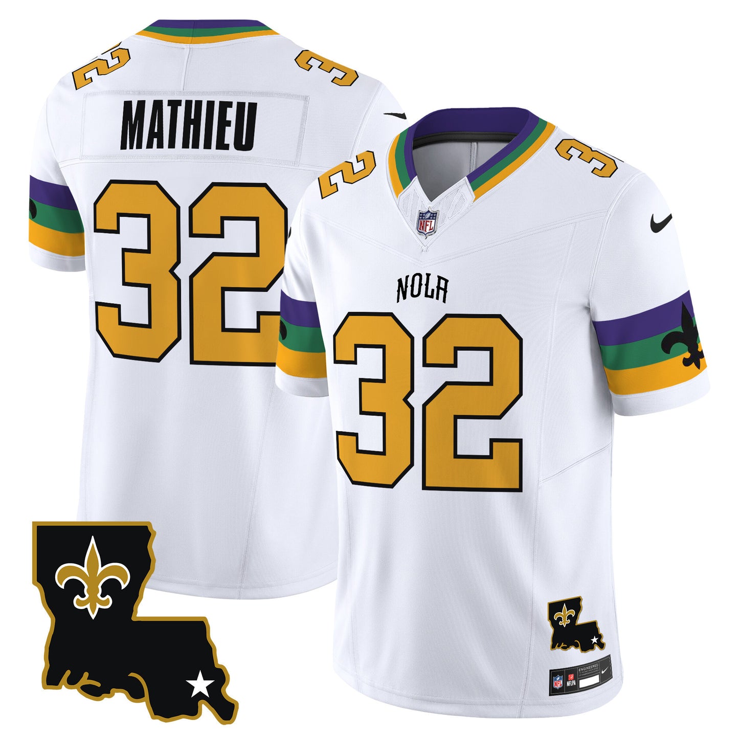 Men's Saints 2025 New Orleans City Vapor Limited Jersey - All Stitched