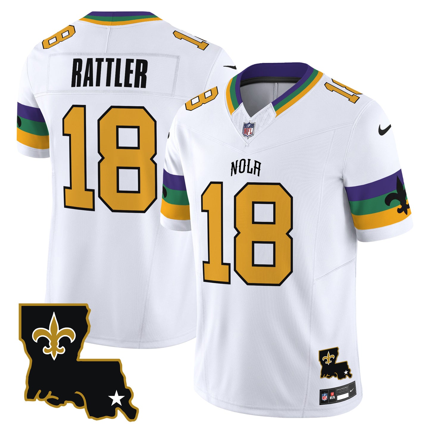 Men's Saints 2025 New Orleans City Vapor Limited Jersey - All Stitched