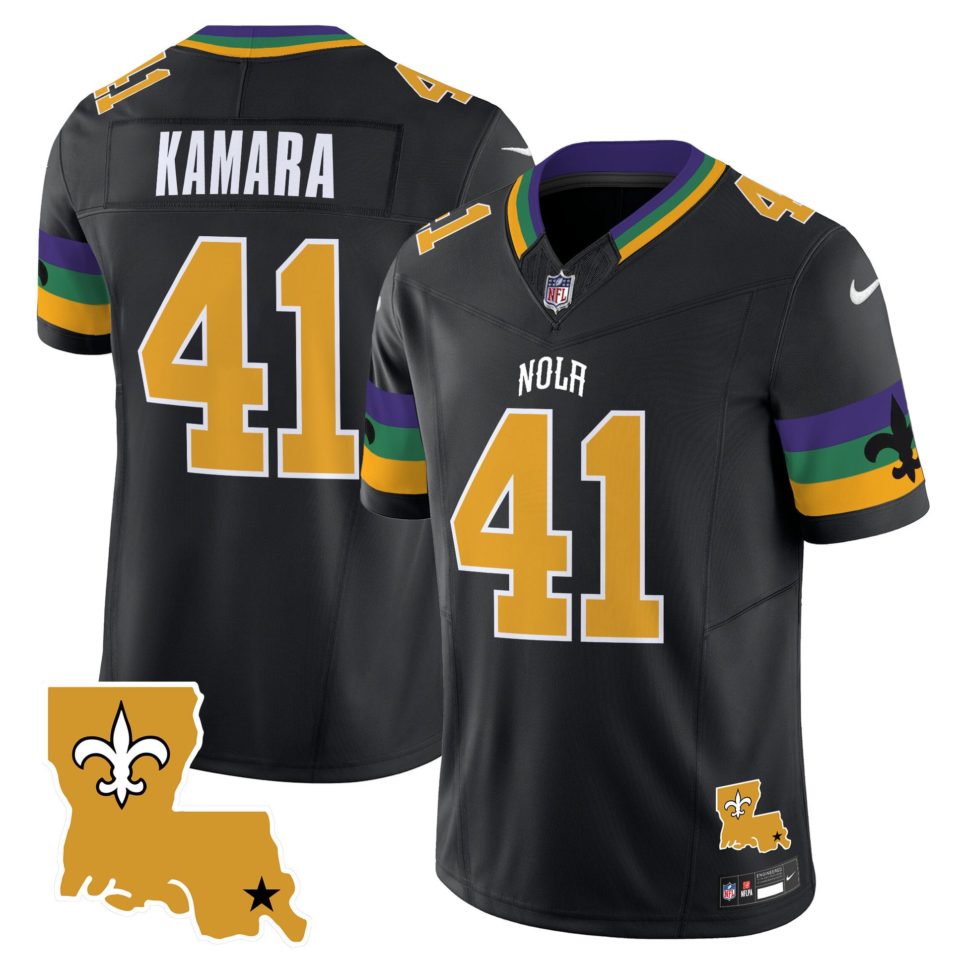 Men's Saints 2025 New Orleans City Vapor Limited Jersey - All Stitched