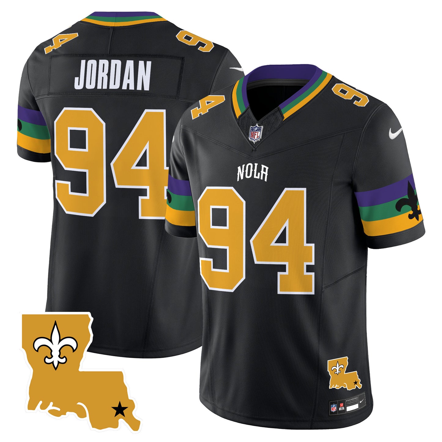 Men's Saints 2025 New Orleans City Vapor Limited Jersey - All Stitched