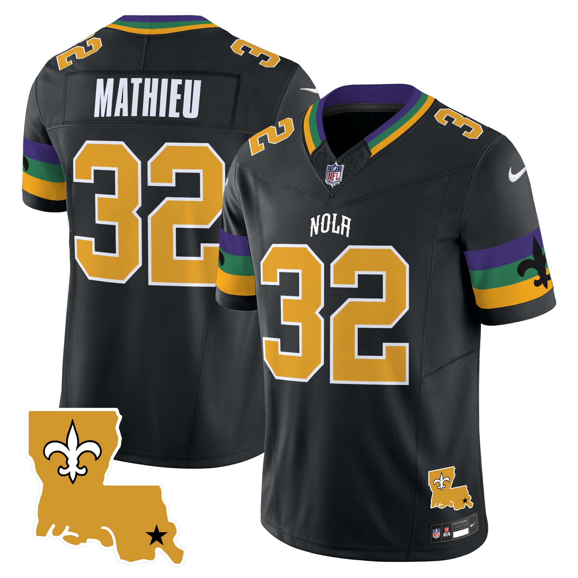Men's Saints 2025 New Orleans City Vapor Limited Jersey - All Stitched