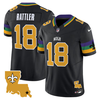Men's Saints 2025 New Orleans City Vapor Limited Jersey - All Stitched