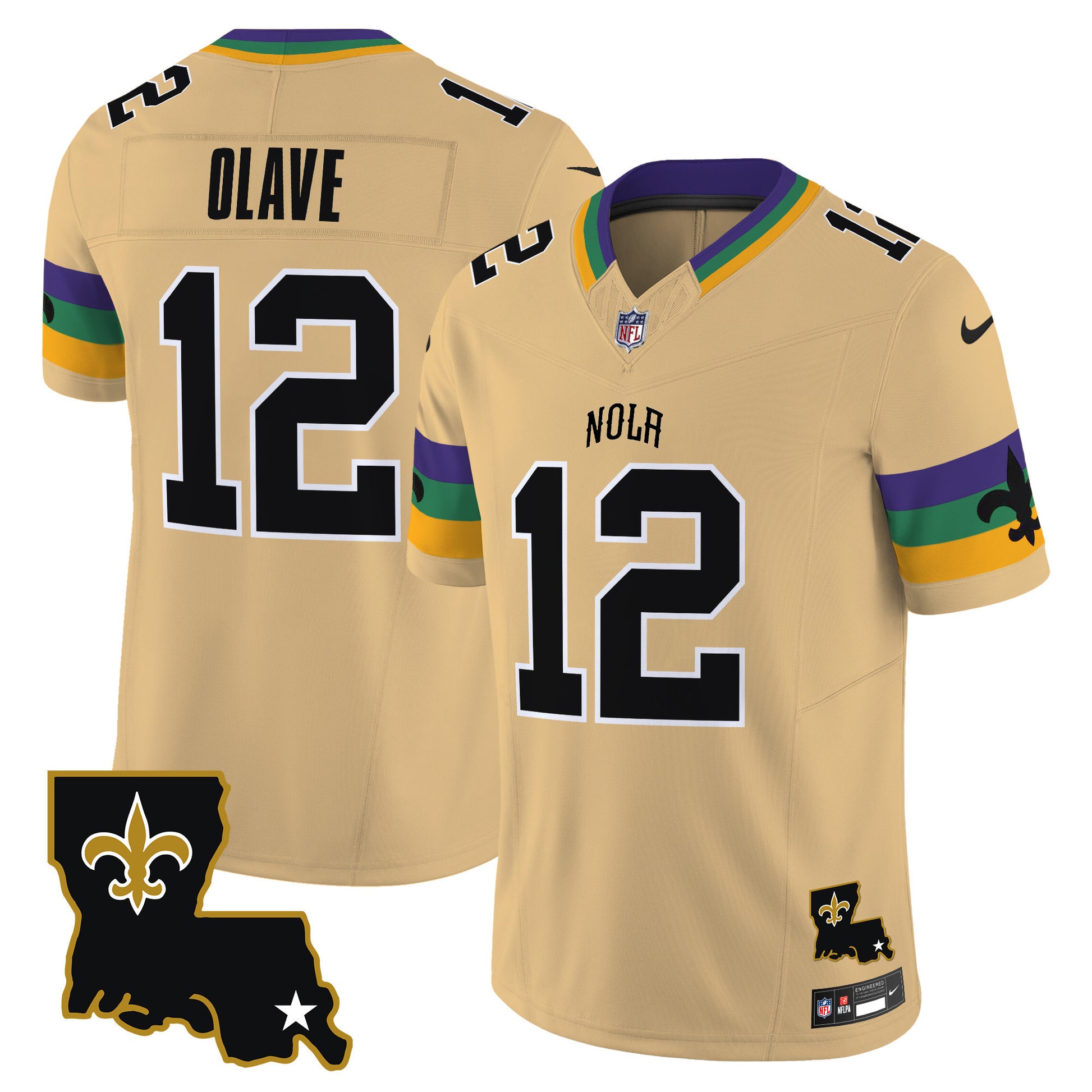 Men's Saints 2025 New Orleans City Vapor Limited Jersey - All Stitched