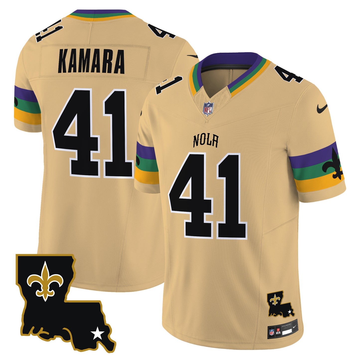 Men's Saints 2025 New Orleans City Vapor Limited Jersey - All Stitched
