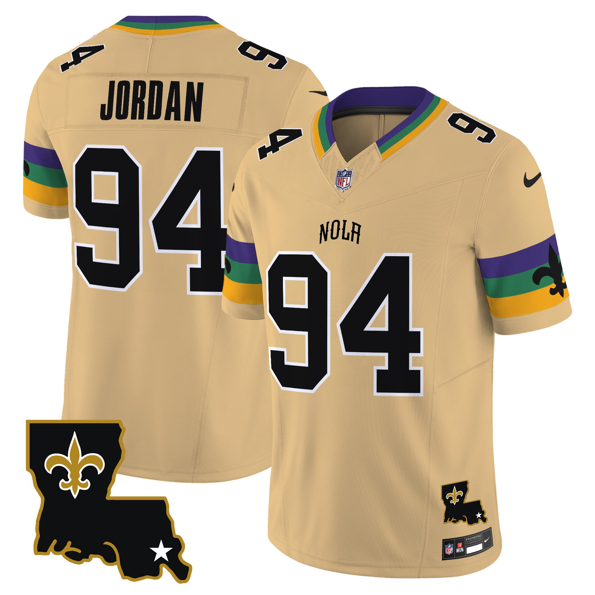 Men's Saints 2025 New Orleans City Vapor Limited Jersey - All Stitched