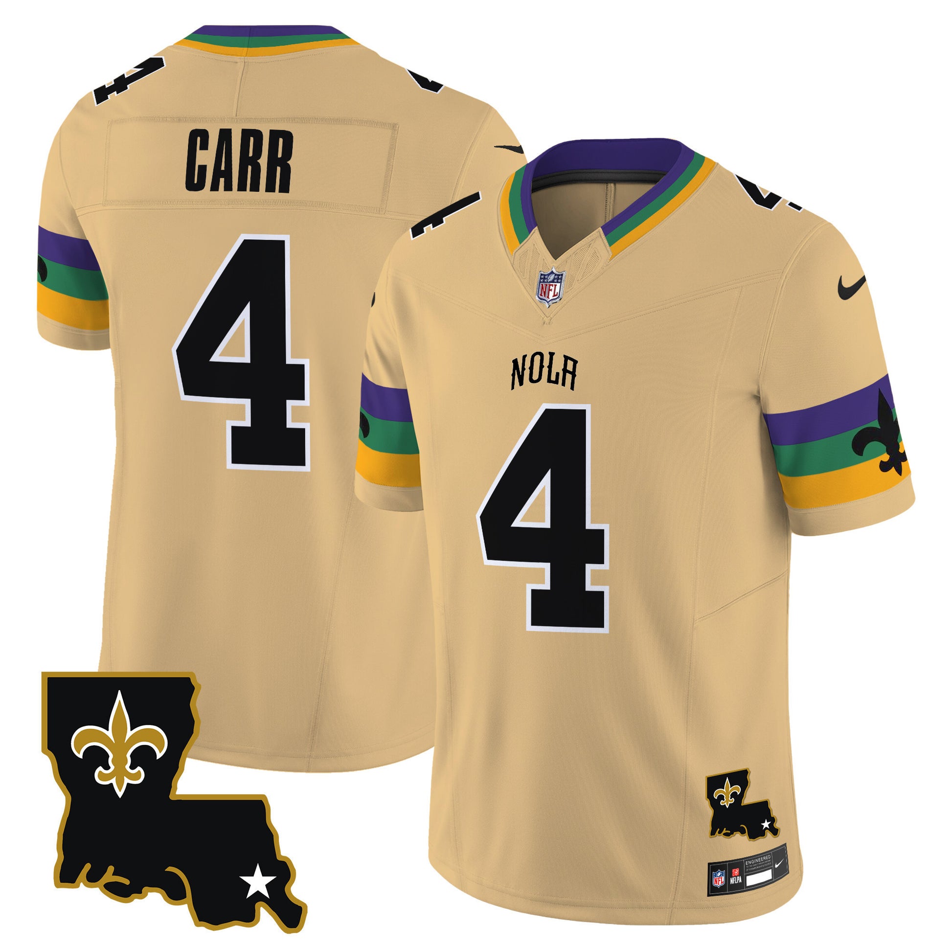 Men's Saints 2025 New Orleans City Vapor Limited Jersey - All Stitched