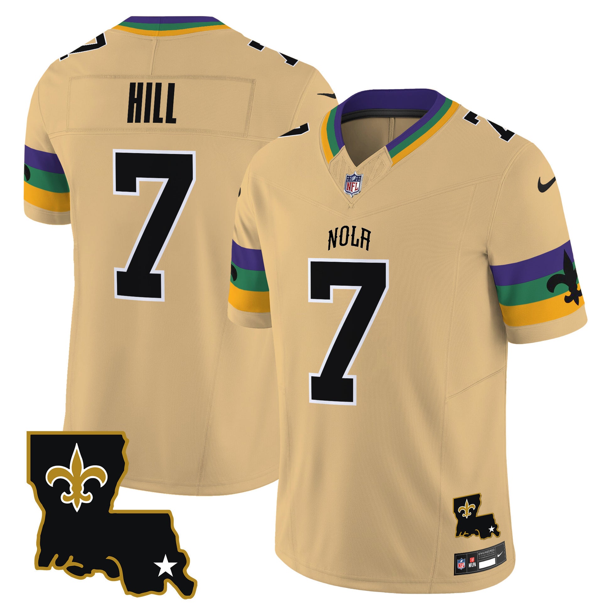 Men's Saints 2025 New Orleans City Vapor Limited Jersey - All Stitched