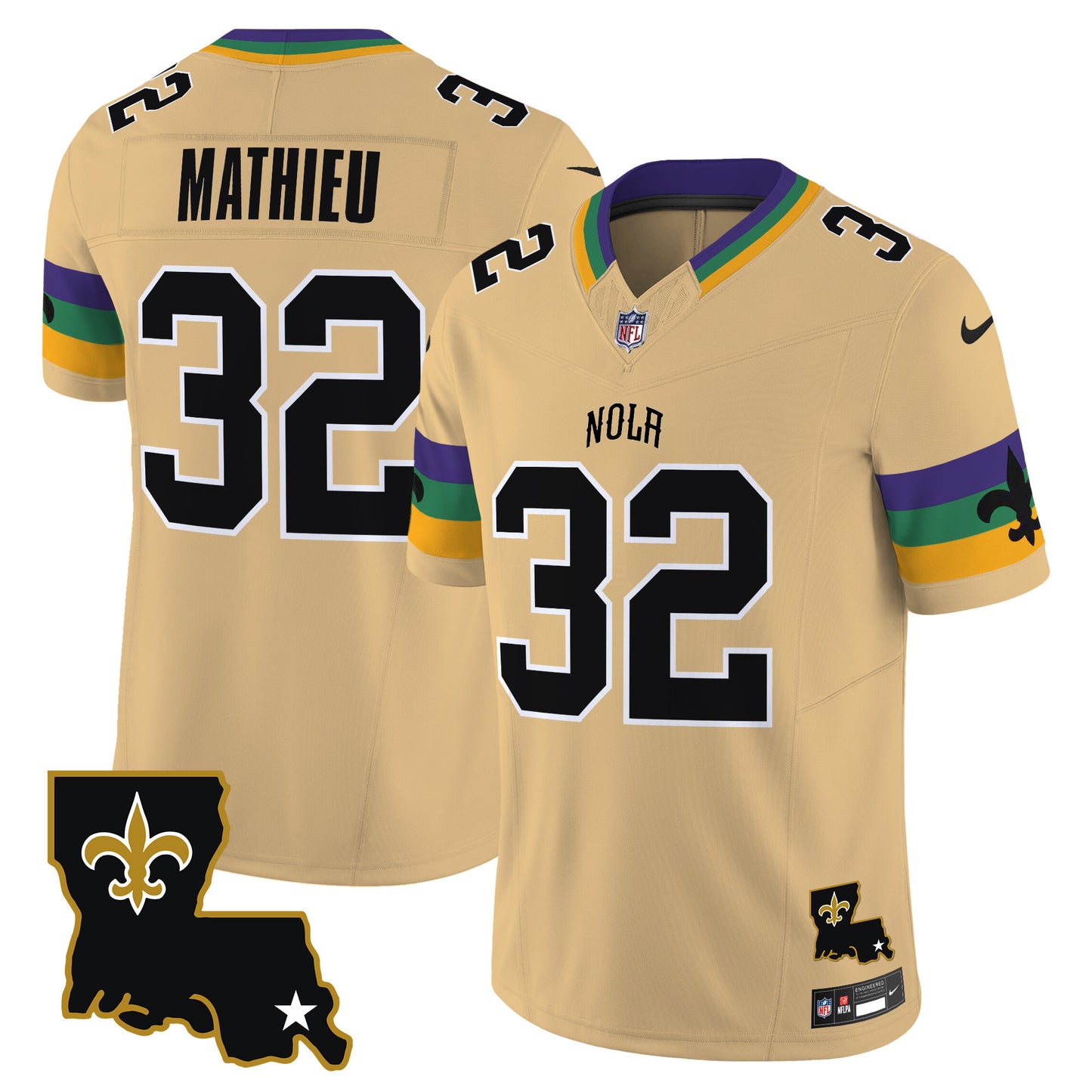 Men's Saints 2025 New Orleans City Vapor Limited Jersey - All Stitched