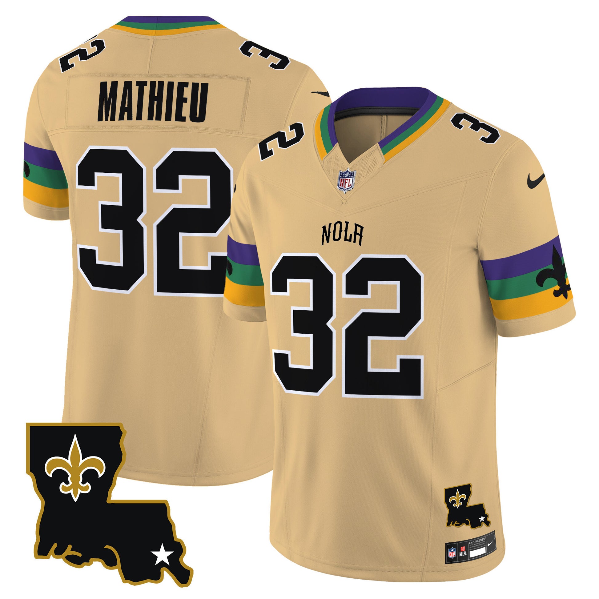 Men's Saints 2025 New Orleans City Vapor Limited Jersey - All Stitched