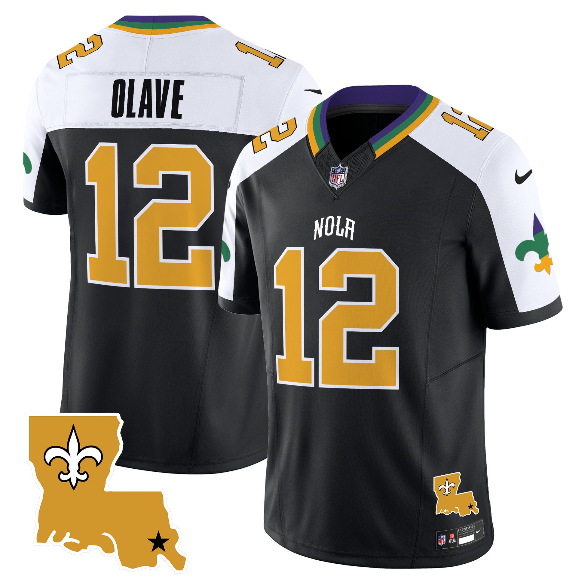 Men's Saints 2025 New Orleans City Vapor Limited Jersey - All Stitched