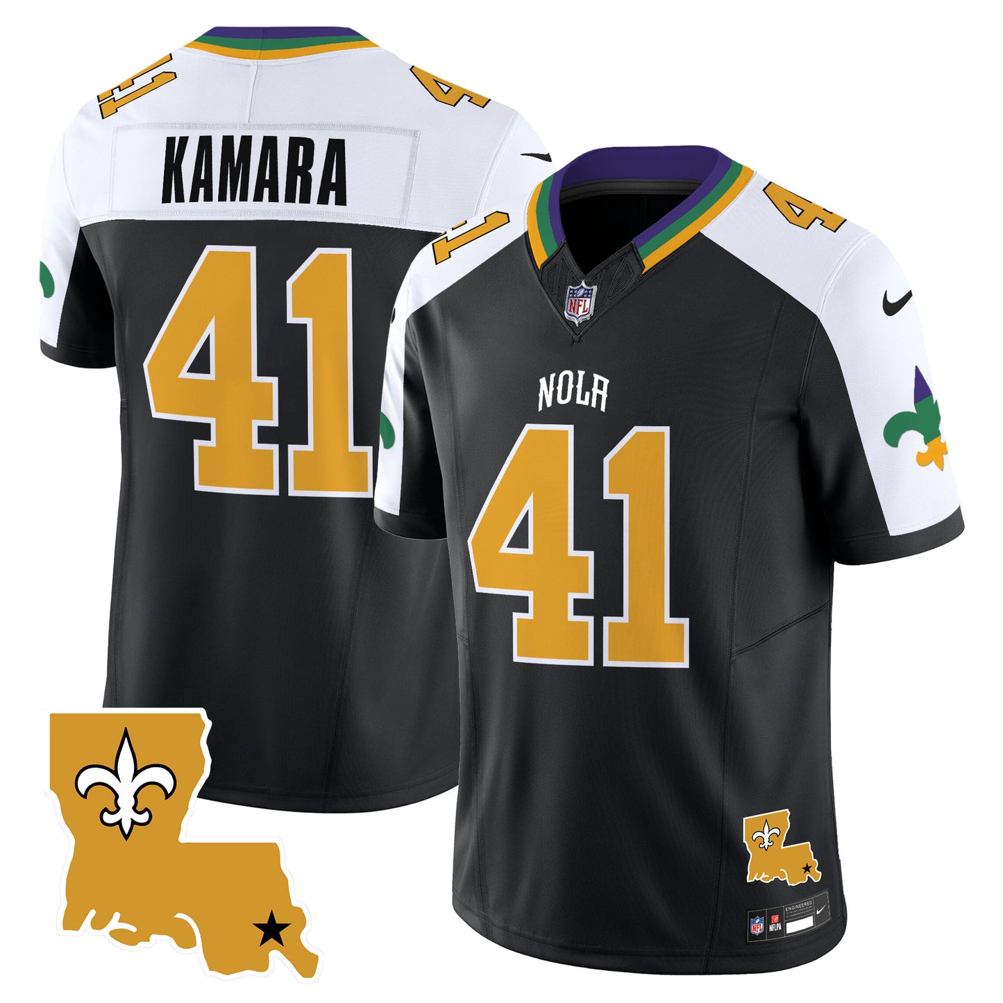 Men's Saints 2025 New Orleans City Vapor Limited Jersey - All Stitched