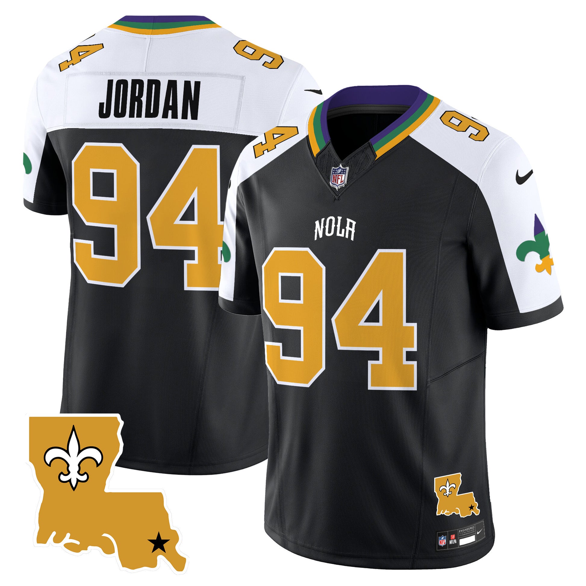 Men's Saints 2025 New Orleans City Vapor Limited Jersey - All Stitched