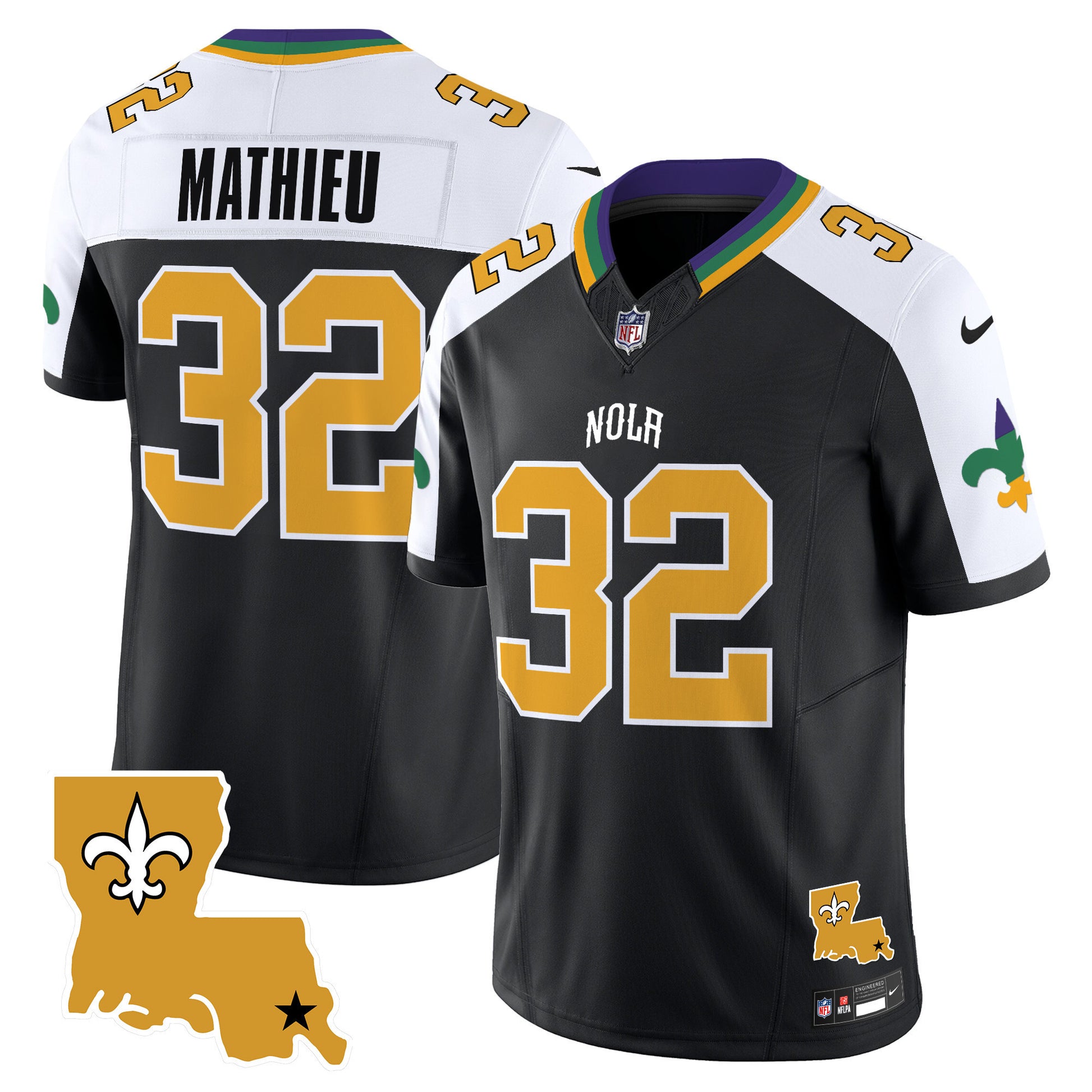 Men's Saints 2025 New Orleans City Vapor Limited Jersey - All Stitched