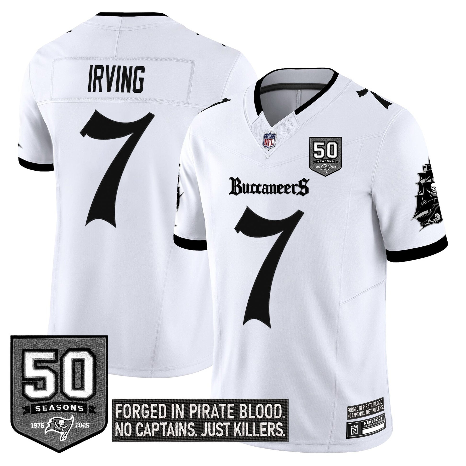 Men's Tampa Bay Buccaneers 'Gothic Pirate Shadows Edition' Limited Jersey - All Stitched