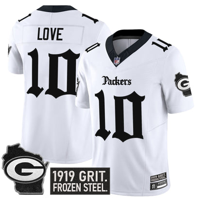 Men's Green Bay Packers 'Gothic Frozen Tundra Edition' Vapor Limited Jersey - All Stitched