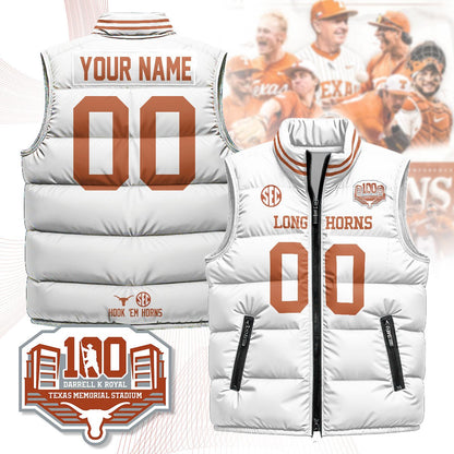 Texas Longhorns Unisex Puffer Vest