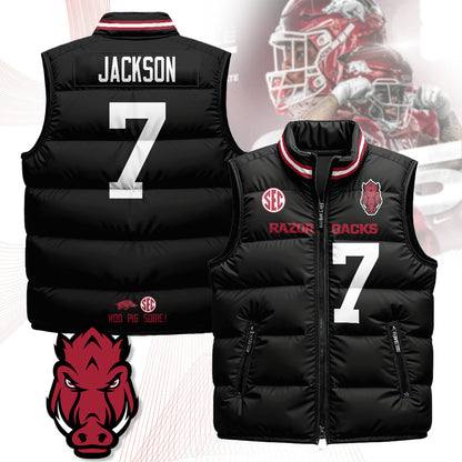 Arkansas Razorbacks Unisex Puffer Vest