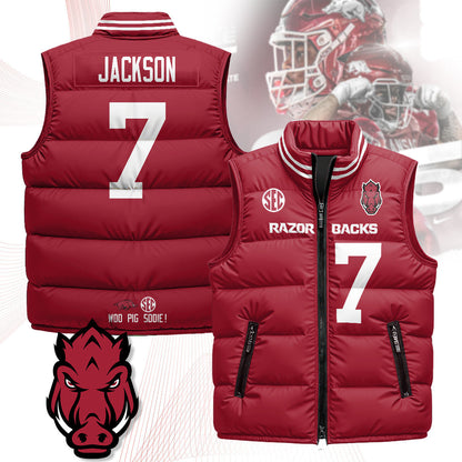 Arkansas Razorbacks Unisex Puffer Vest