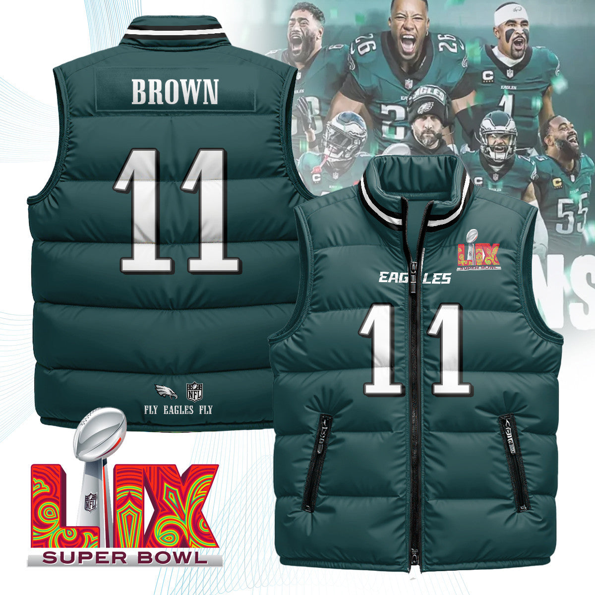 Philadelphia Eagles Unisex Puffer Vest
