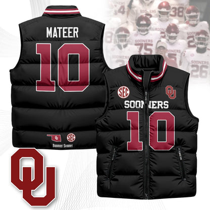 Oklahoma Sooners Unisex Puffer Vest